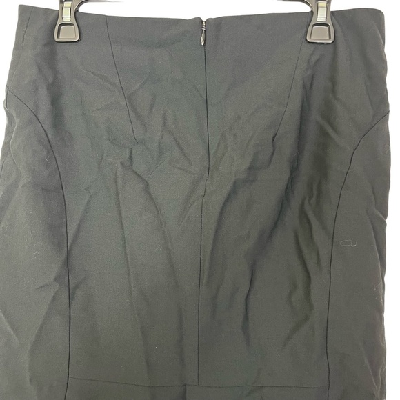 THE LIMITED TRAVEL SUIT Pencil Ruffle Flare Back Wool Blend Washable Skirt sz 8 - Picture 12 of 16
